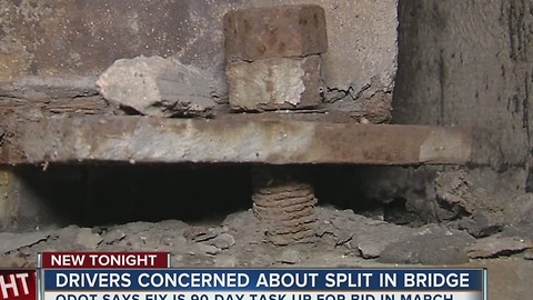 Drivers Concerned About Split In Bridge