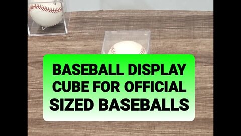 Baseball Display Case - Cubes For Official Sized Baseballs