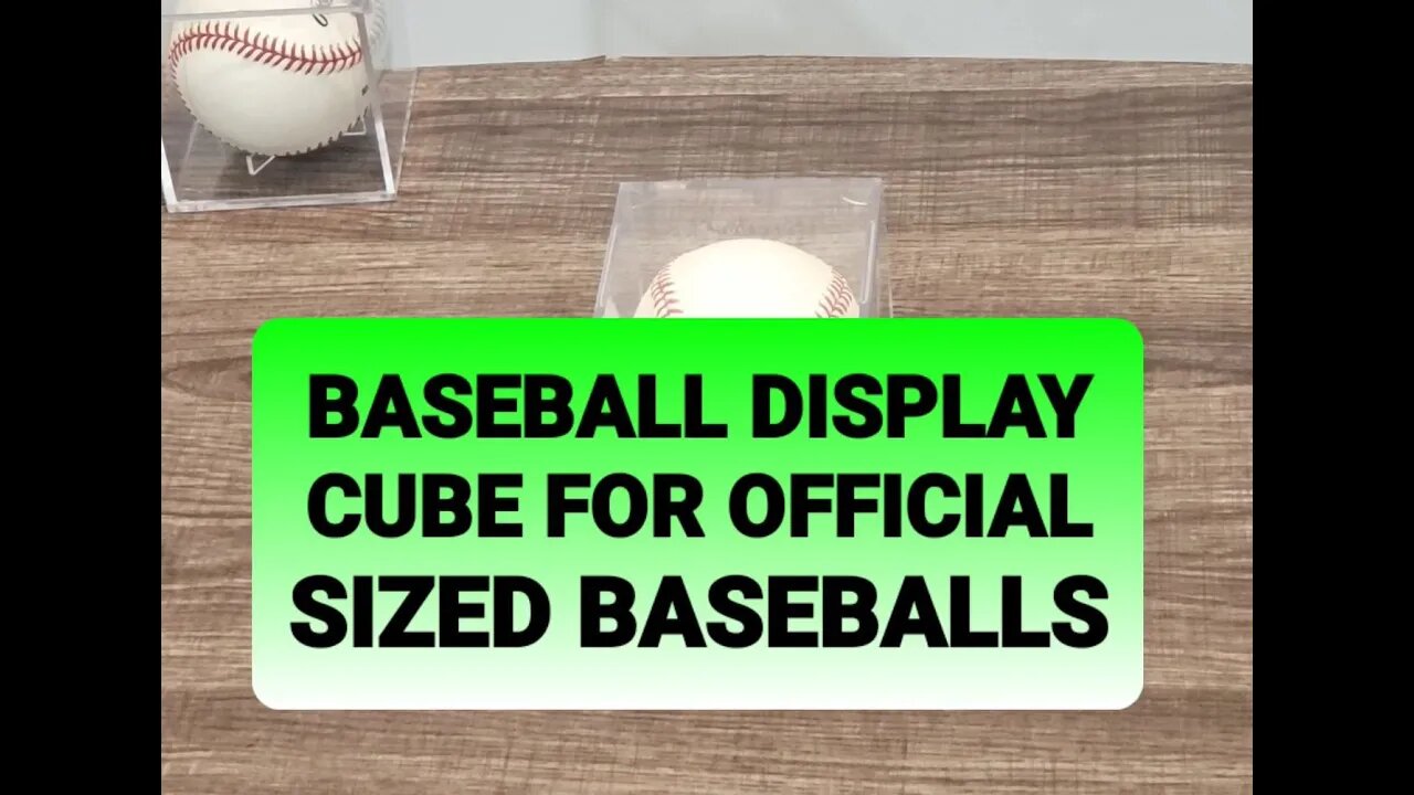 Baseball Display Case - Cubes For Official Sized Baseballs