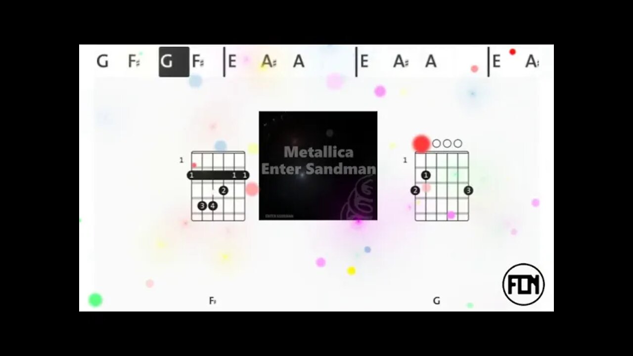 Metallica - Enter Sandman - (Chords & Lyrics like a Karaoke)