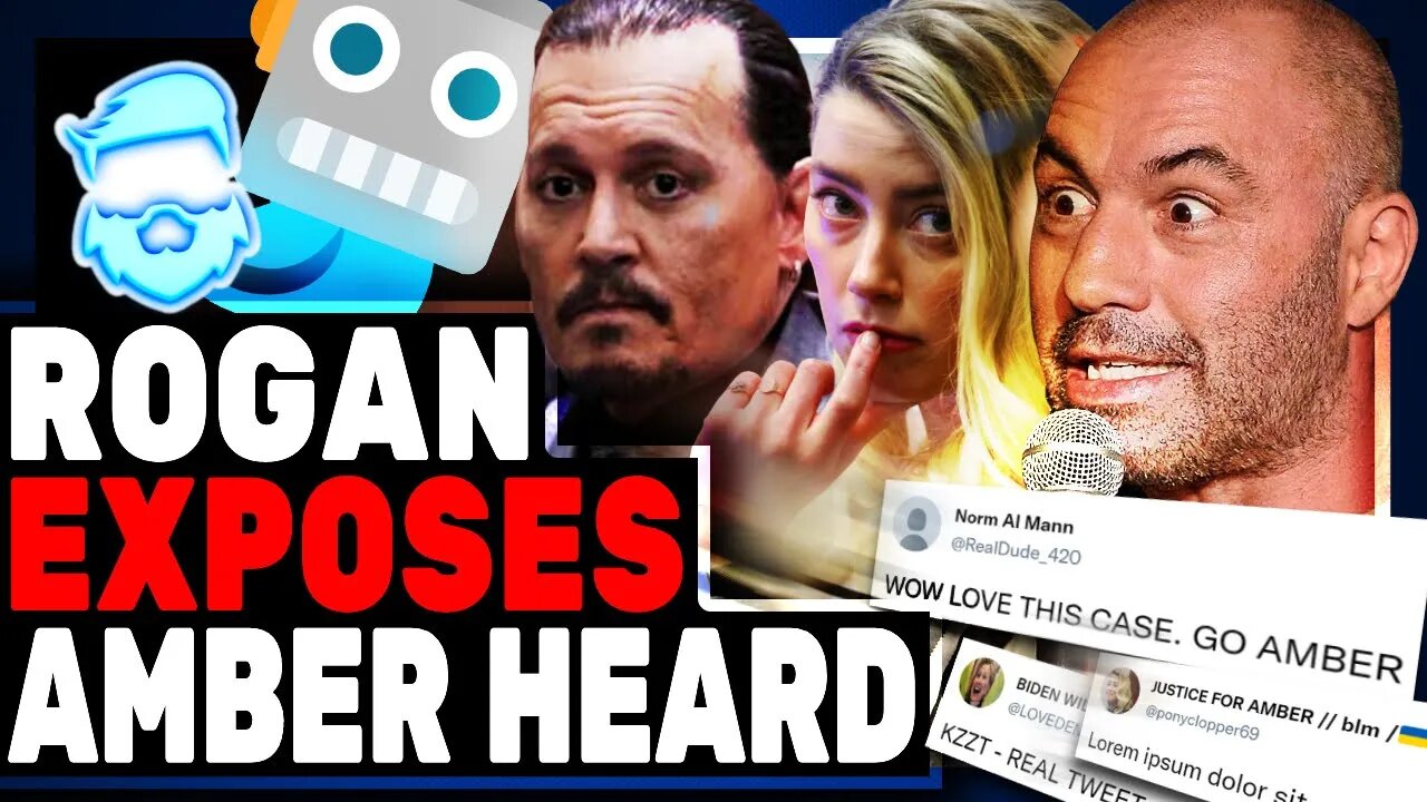 Joe Rogan REVEALS Huge Amber Heard Lie & Brutal Twitter Investigation Shows Her Using Bots!