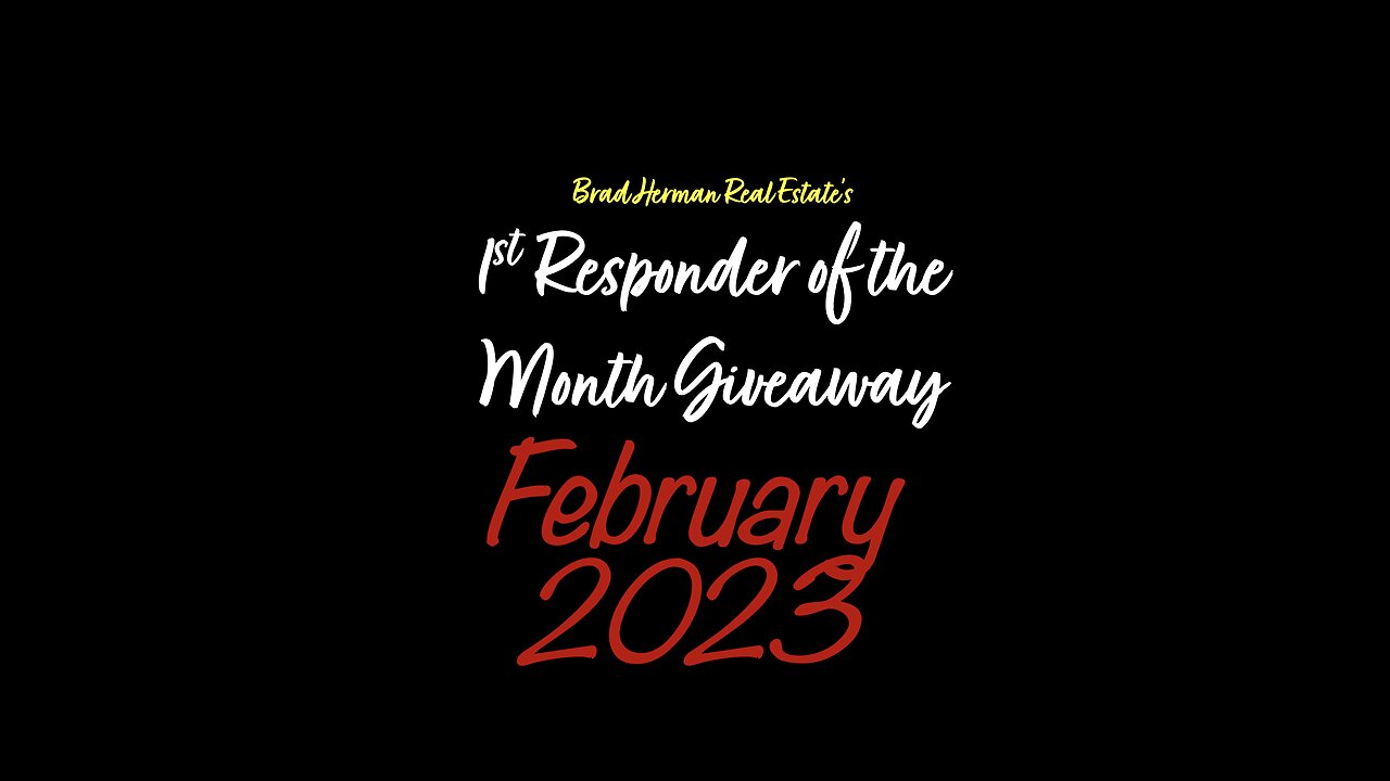 February 2023 1st Responder of the Month Giveaway