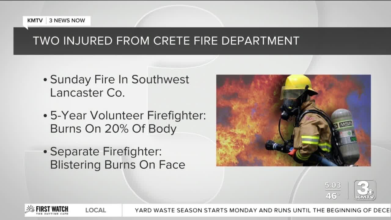 Crete firefighters injured over the weekend; one worked even while injured