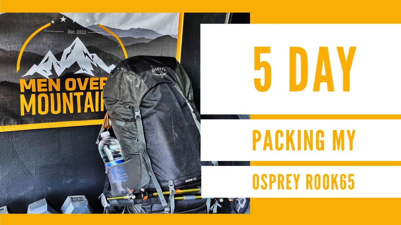 PACKING MY 65L Osprey Rook for 4 day Backcountry