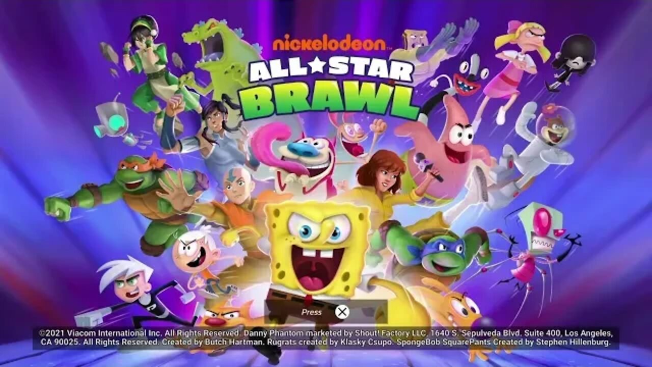 Nickelodeon all Star brawl