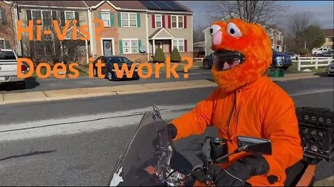 Does Hi-vis motorcycle clothing work? And I ride my scooter back to work.