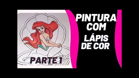 Como pintar a Princesa Ariel parte 1
