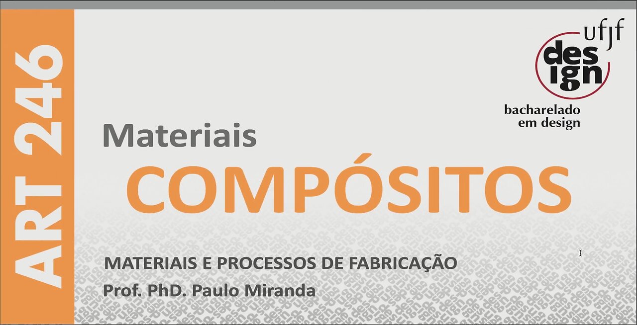 E12. ART246 MPF | MATERIAIS COMPÓSITOS