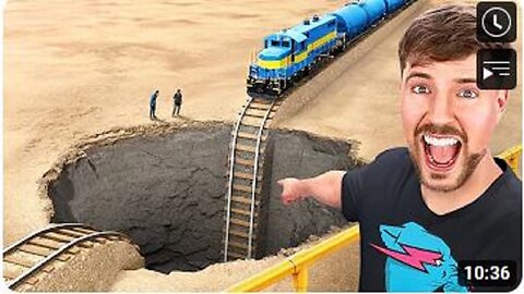 Train Vs Giant Pit