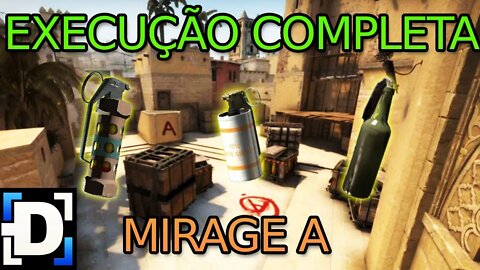 Execução TR no A da MIRAGE TICK 128 - CSGO