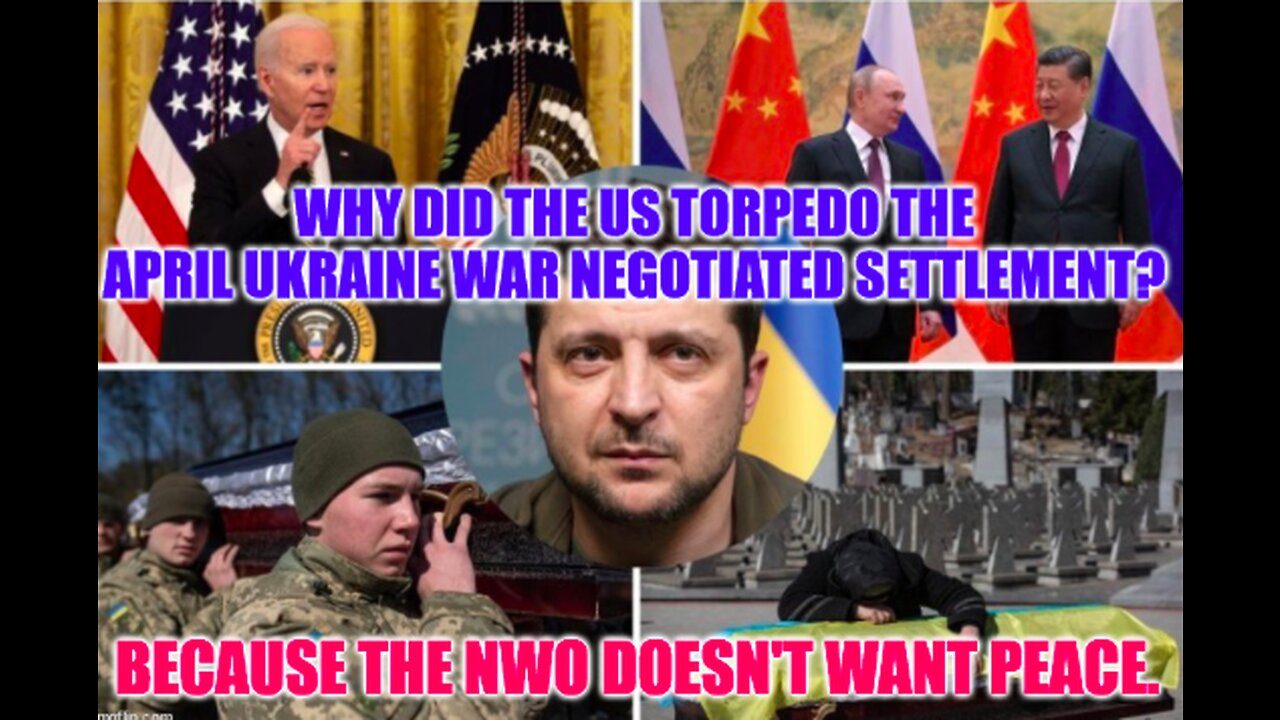 THE TRUTH ABOUT THE UKRAINE WAR IS BEING HIDDEN FROM THE PEOPLE BECAUSE IT HURTS JOE BIDEN & THE NWO