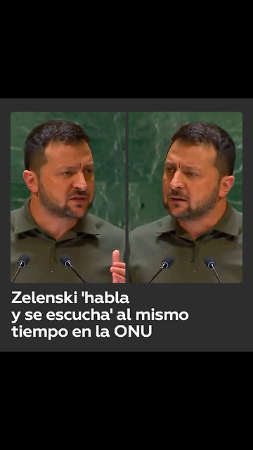 La televisión ucraniana emitió una grabación donde Zelenski se escucha a sí mismo