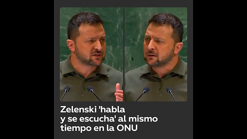 La televisión ucraniana emitió una grabación donde Zelenski se escucha a sí mismo