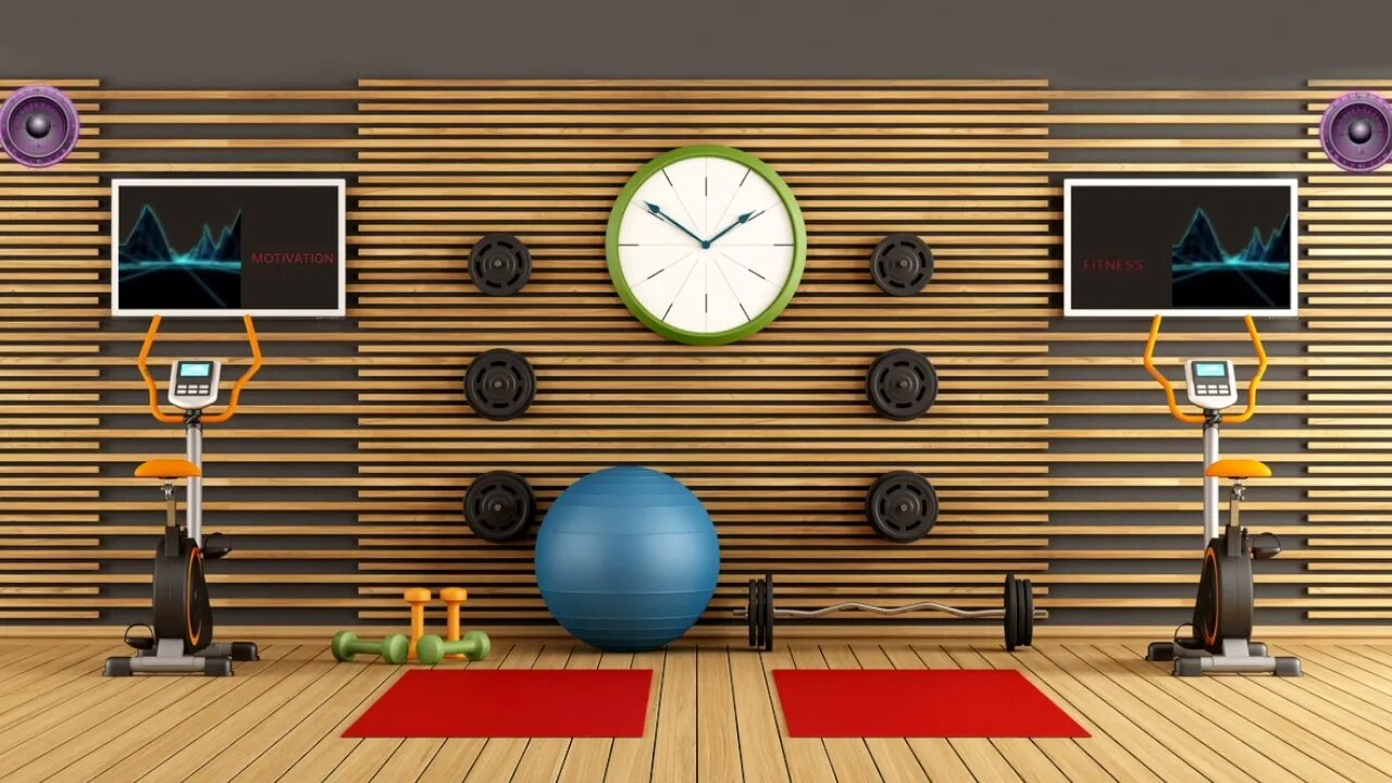 New Year Home Gym Ambience/ 10 UPBEAT MOTIVATIONAL MUSIC for Workout