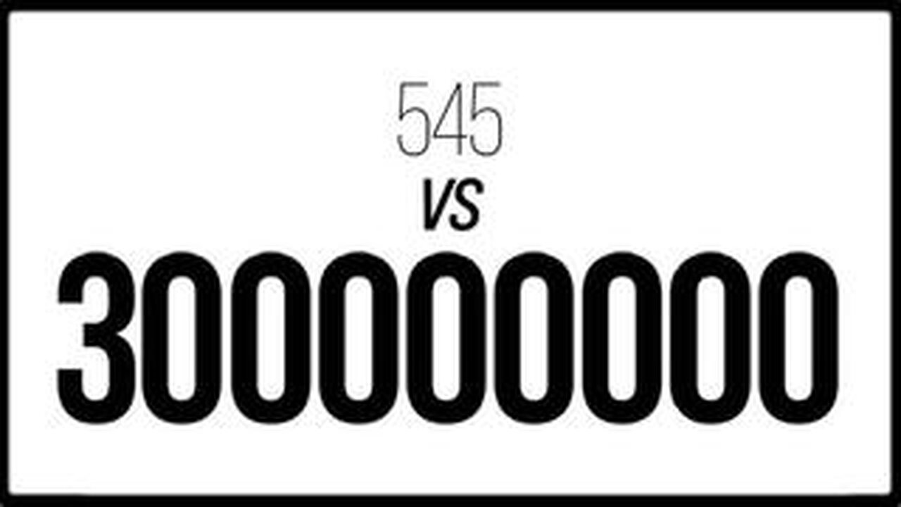 545 vs 300 Million by Greg Reese