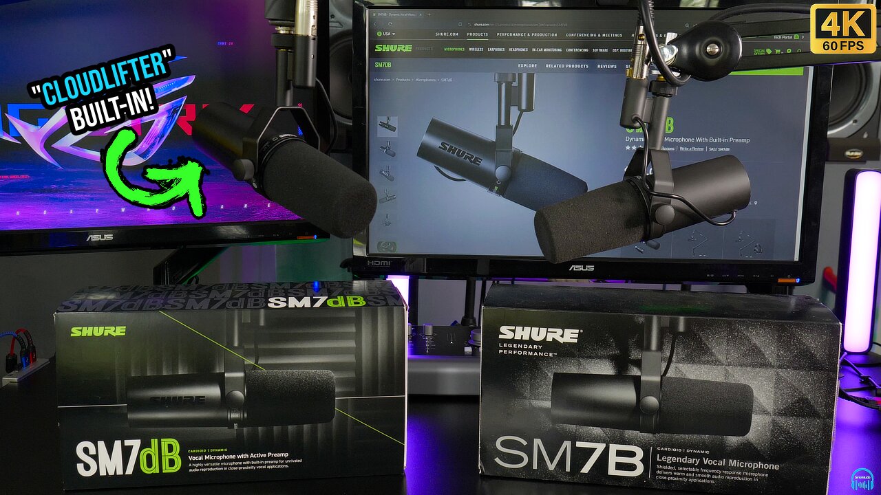 SHURE SM7dB 🔥 THE NEW LEGEND IS HERE - Full Microphone Review & SM7dB vs. SM7B 🔥