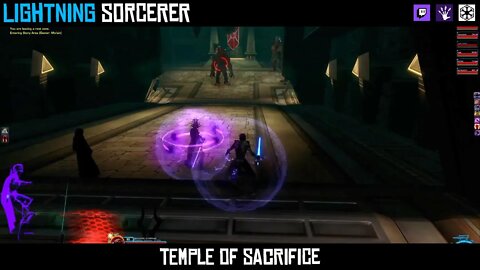 Star Wars the Old Republic - Temple of Sacrifice Playthrough with Lightning Sorcerer