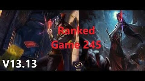 Ranked Game 245 Twisted Fate Vs Yone Mid League Of Legends V13.13