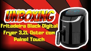 Fritadeira Black Digital Fryer 3,2L Oster com Painel Touch 127V