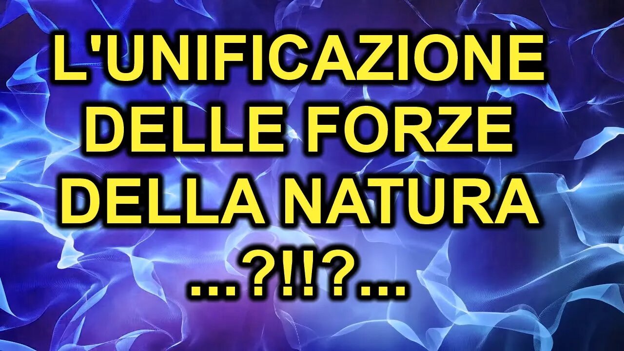 L'unificazione delle interazioni ad alte energie, dove regna della simmetria. E se non ti va bene...