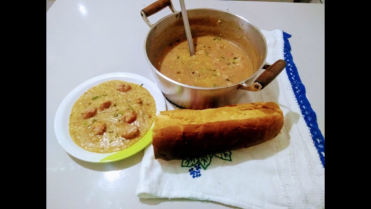 CANJIQUINHA SOUP WITH BEANS