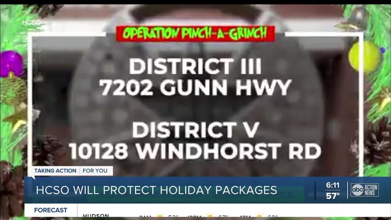 Hillsborough Sheriff's 'Operation Pinch-A-Grinch' launches for second year to protect your packages