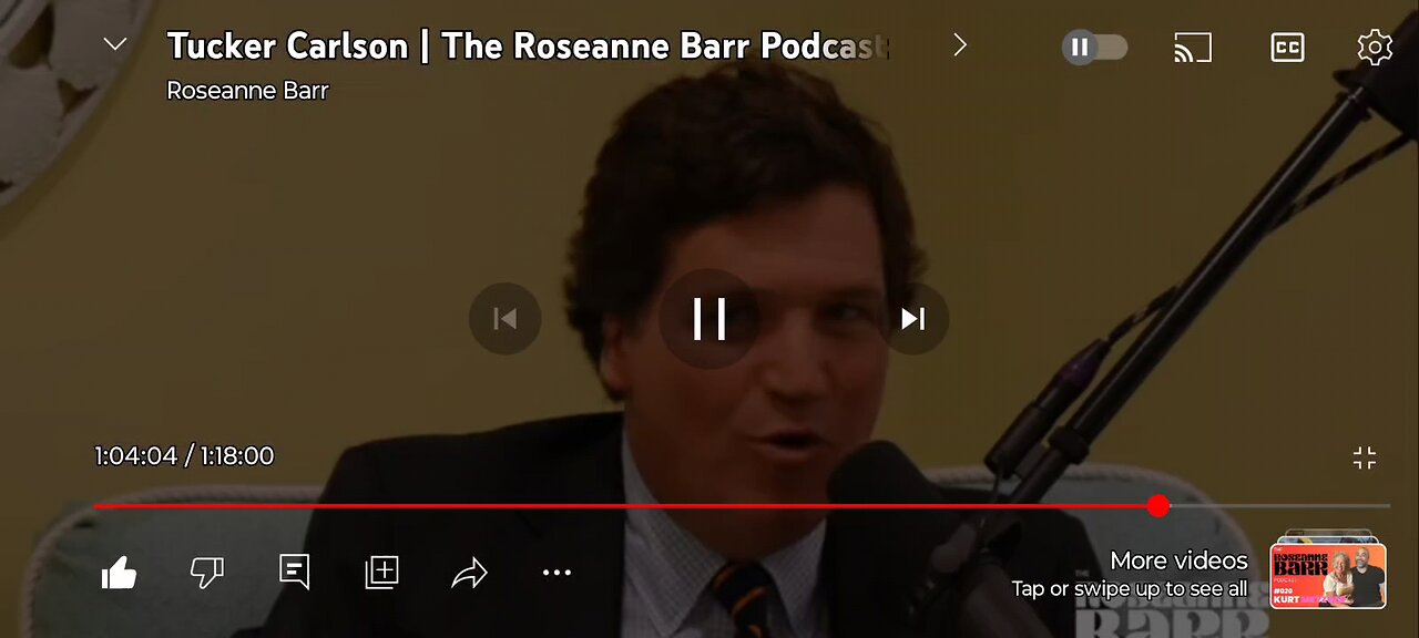 Roseanne Barr podcast with Tucker calls in part 8