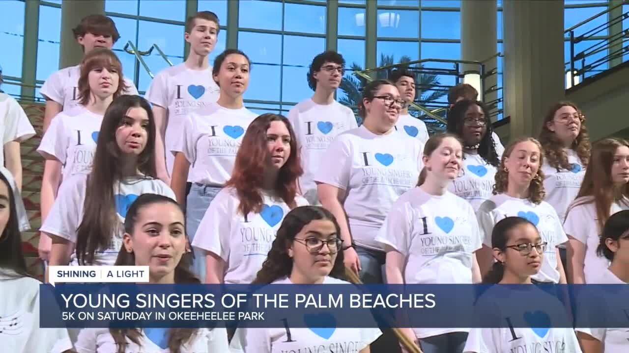 Young Singers sing National Anthem for WPTV