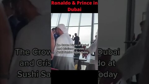 Ronaldo spoted in Dubai