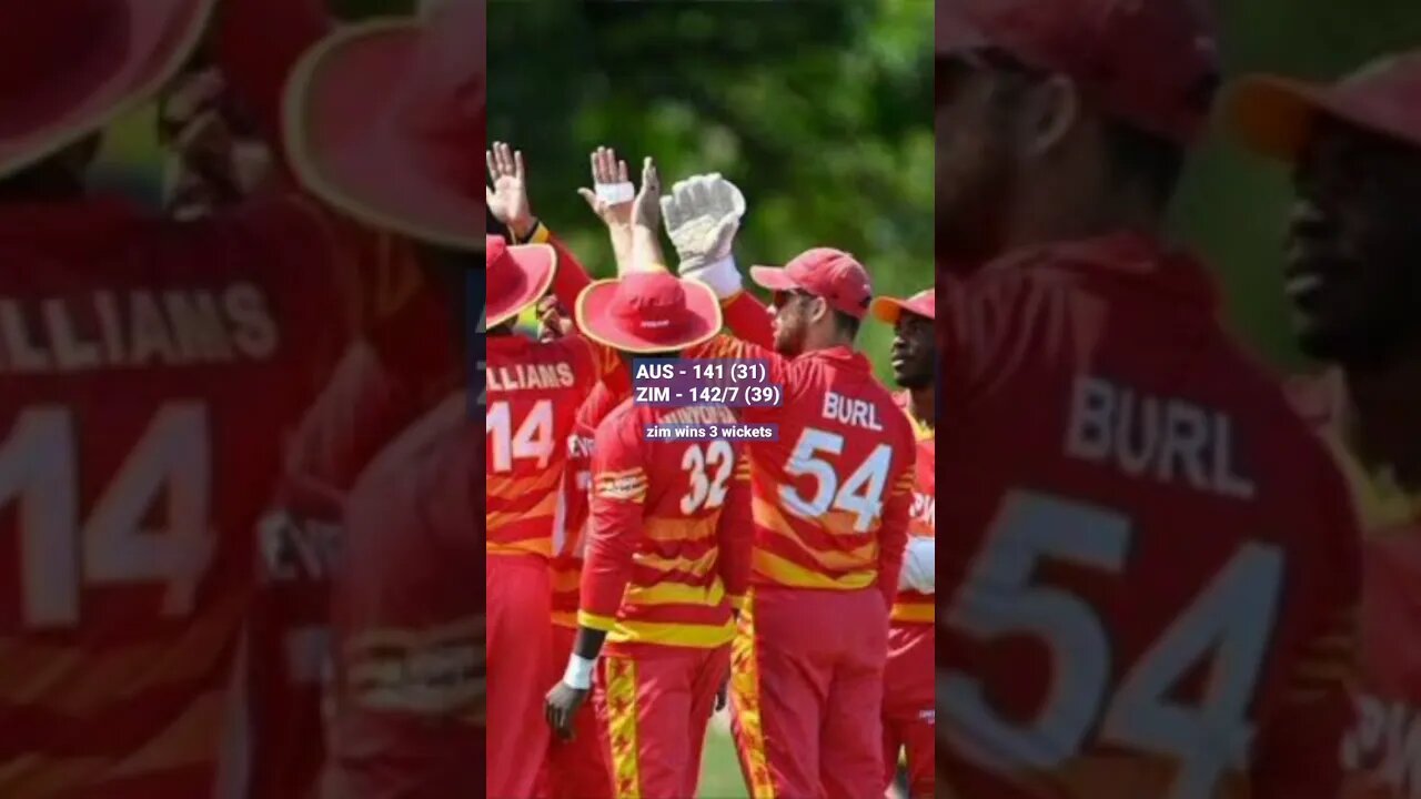 Zimbabwe vs Australia 3rd match 2022...zim in by aus