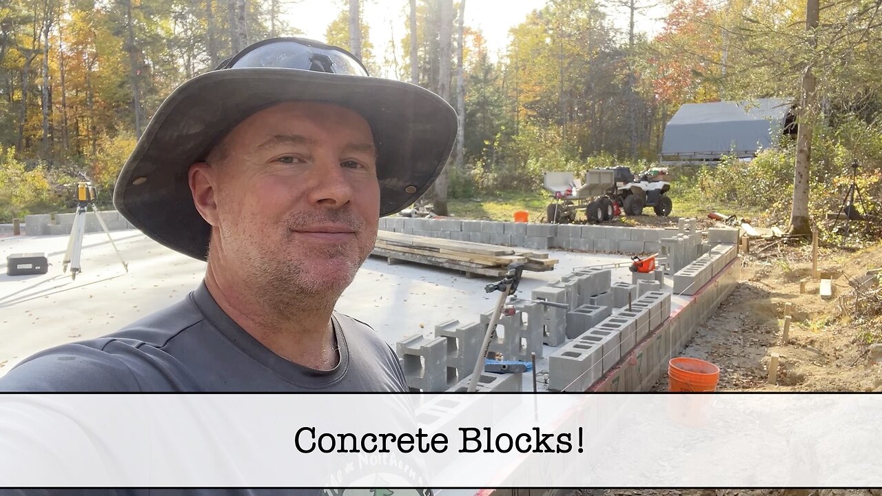 Building the Shop - Part 36 - Installing the Corner Concrete Blocks