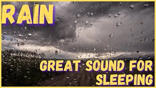 Sound of rain to fall asleep! Noise of rain on the roof. Relax, rest, meditate, pray, study!