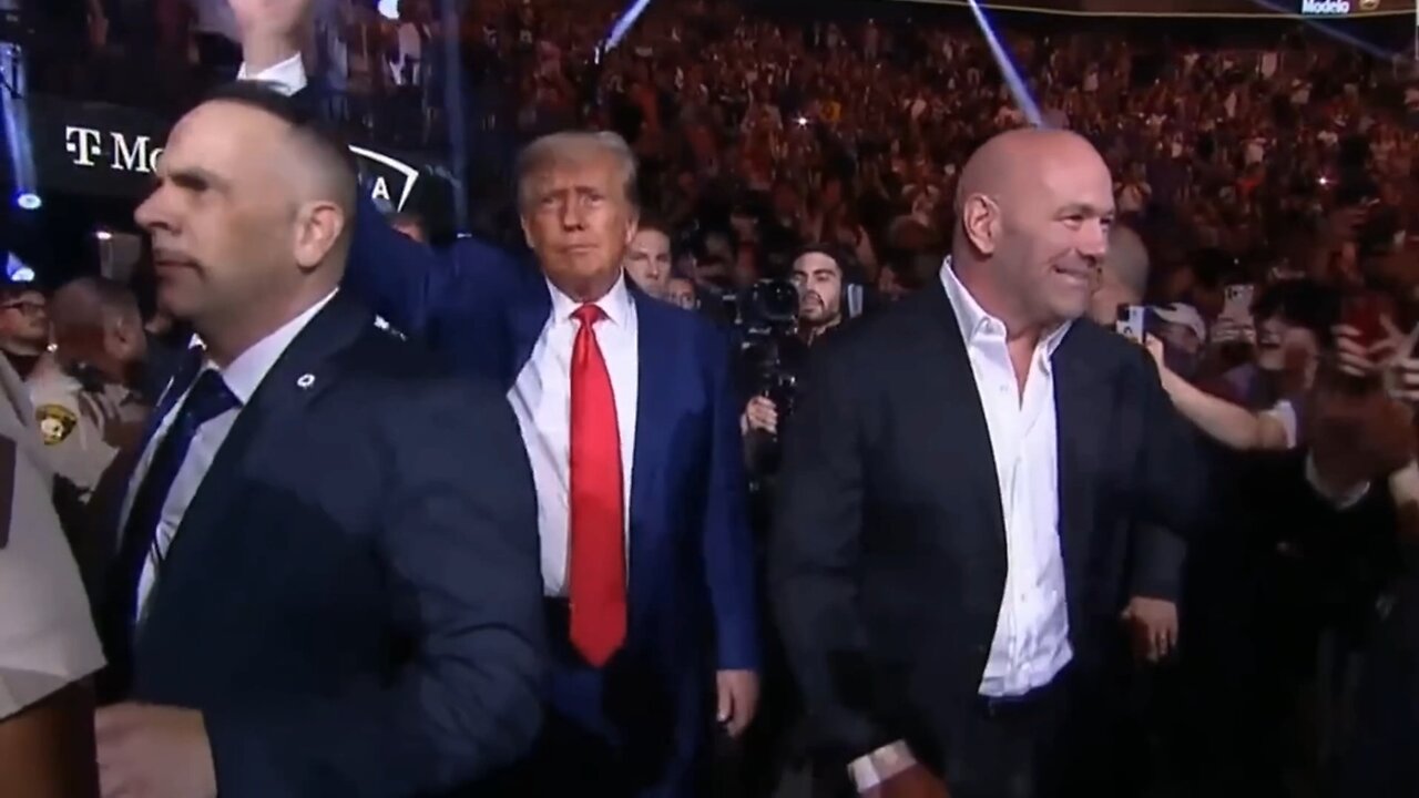 Hero's Welcome For Donald Trump at UFC 290