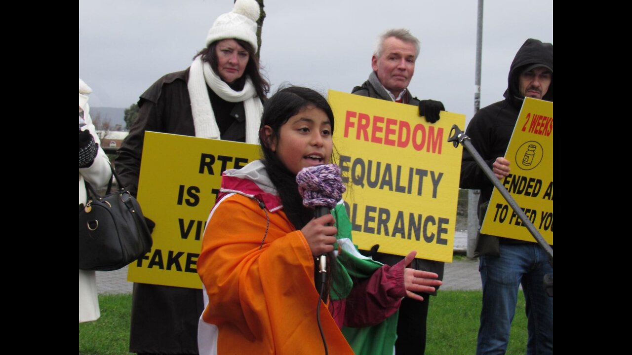 A beautiful speech by a young girl Limerick City Rally - February 5, 2022