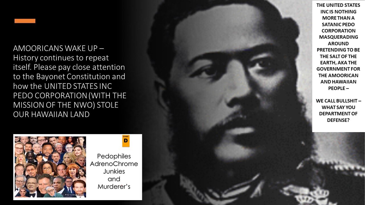 THE USA INC IS NOTHING MORE THAN A SATANIC PEDO CORP MASQUERADING AS THE AMOORICAN GOVERNMENT-NOT