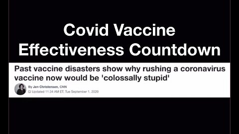 Covid Vaccine Effectiveness Countdown