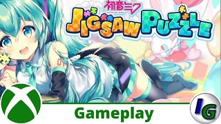 Hatsune Miku Jigsaw Puzzle Gameplay on Xbox