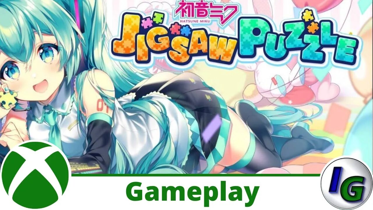 Hatsune Miku Jigsaw Puzzle Gameplay on Xbox