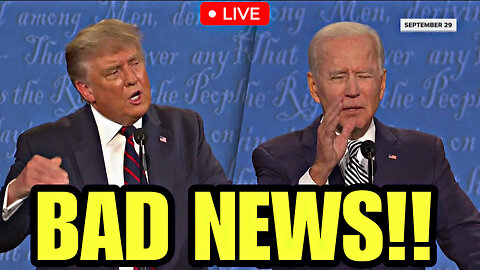 WE JUST GOT VERY BAD NEWS ABOUT THE 2024 DEBATE..