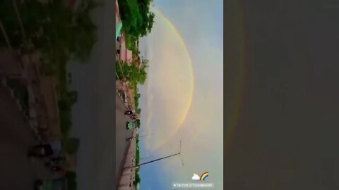 Rainbow in my city, Rainbow, Beautiful rainbow in the sky compilation #Rainbow #patelvishvesh #sky