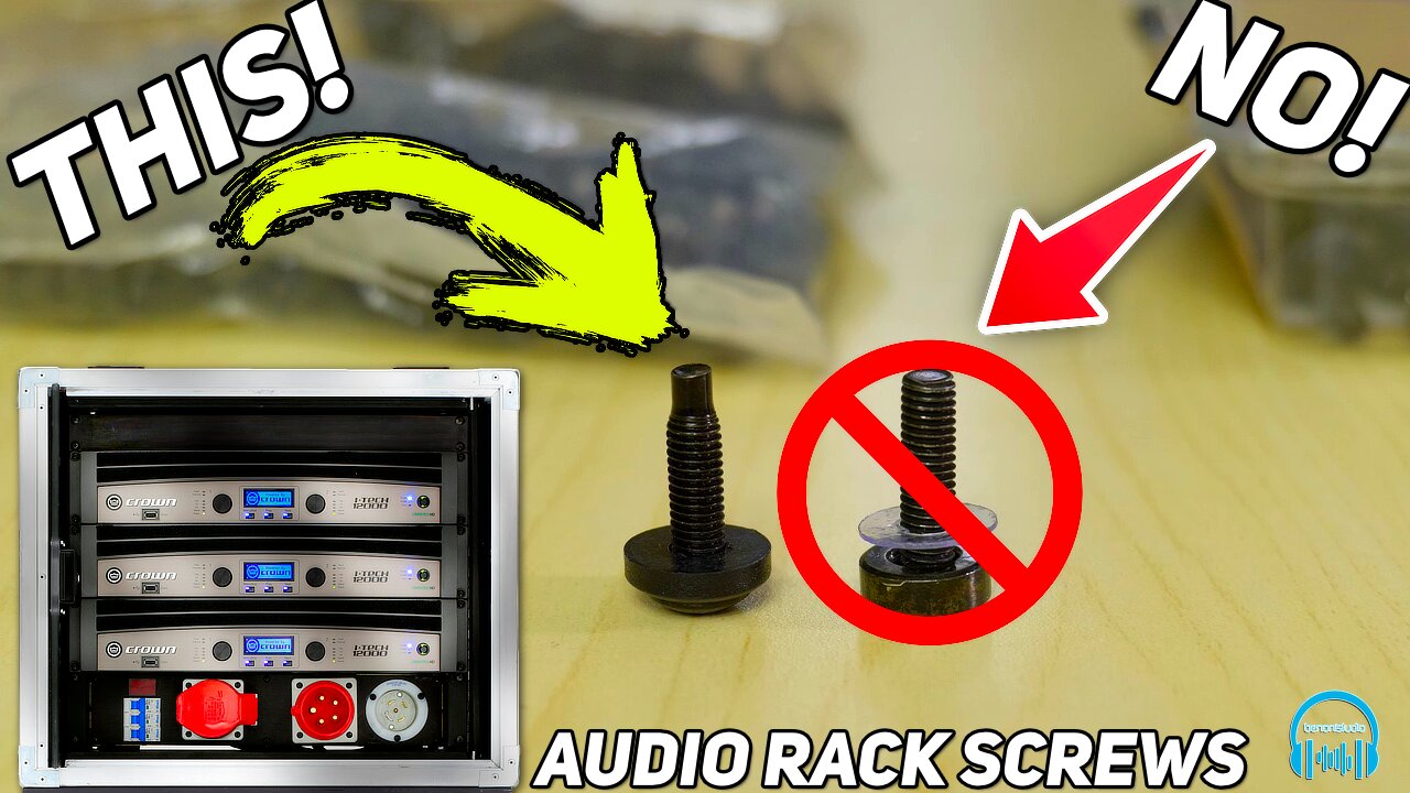 THIS ➡️ is the type of AUDIO RACK SCREWS you NEED 🔥