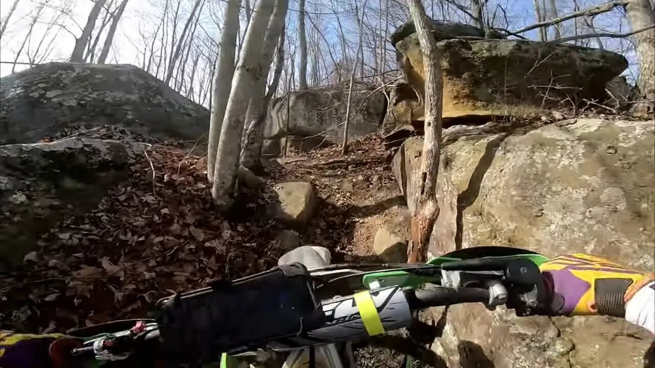 Sneaking through some boulders and around the mountain ! New Years Singletrack | Ep 12 / 13