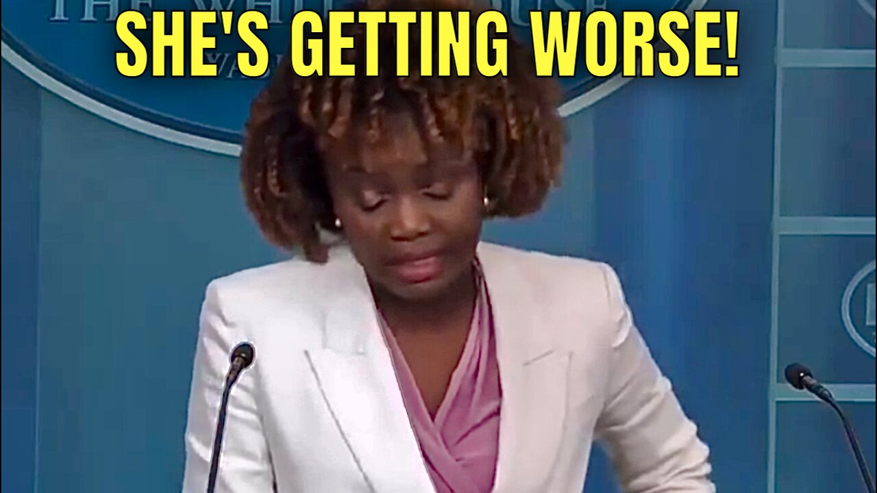 WOW! BIDEN Claims to SPEAK with MORE DEAD LEADERS, as Karine STRUGGLES to SPEAK at the Podium