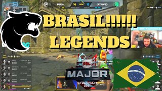 VAMOOO BRASIL!!! FURIA vs Entropiq a classificação - PGL Major Stockholm | CSGO HIGHLIGHTS