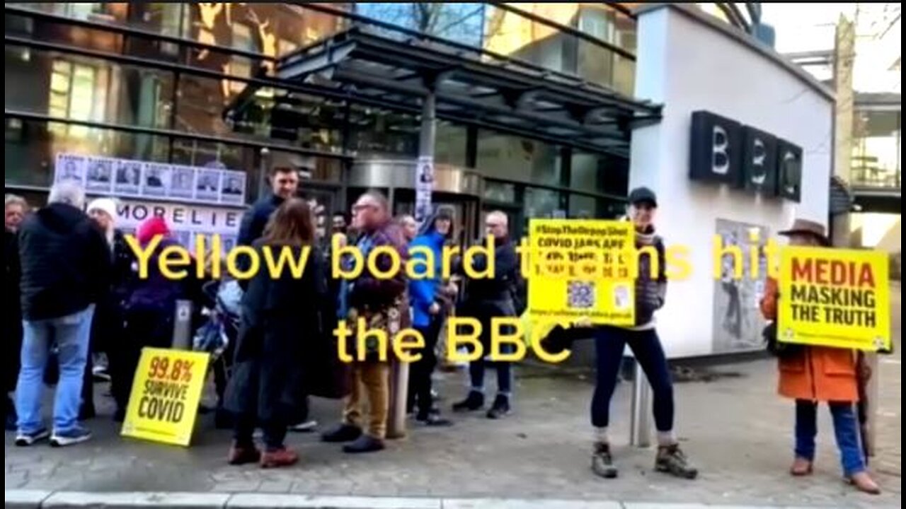 The Yellow Board People pay a visit to the UK BBC News Studio