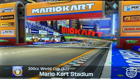 Comeback Win + Blue Shell Dodge on Mario Kart Stadium - Mario Kart 8 - 200cc World Cup