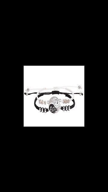 2 PIECE YIN YANG DRAGON COUPLE BRACELET