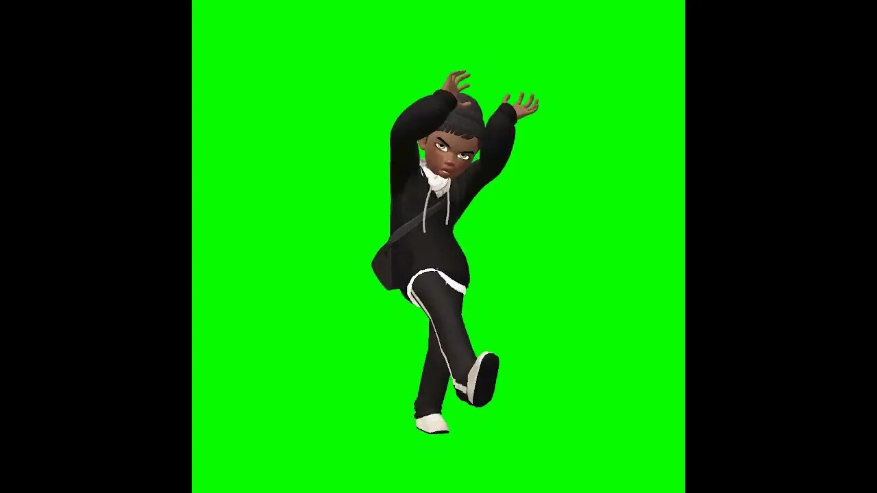 Vídeo de Animação - Avatar dançando - Chroma Key - Green Screen