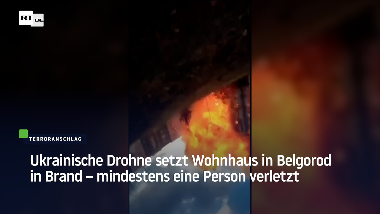 Ukrainische Drohne setzt Wohnhaus in Belgorod in Brand – mindestens eine Person verletzt