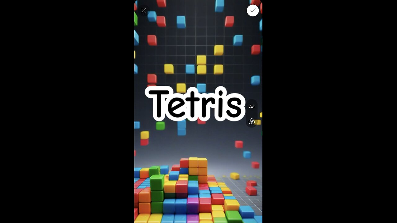 Tetris, a short video.